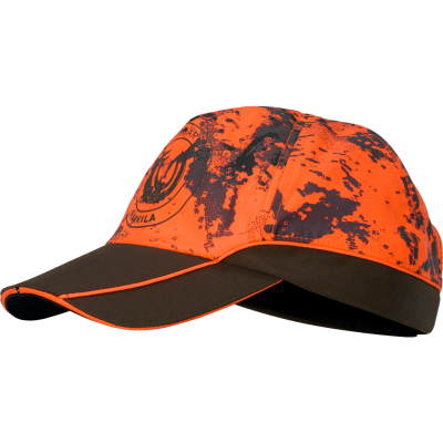 Lovska kapa z LED lučko HÄRKILA Wildboar Pro Light cap AXIS MSP Orange Blaze/Shadow brown