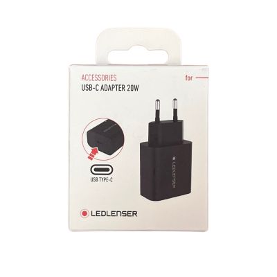 USB adapter za polnjenje LED LENSER USB-C Adapter 20W | Black | 502929