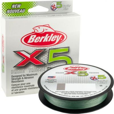 Pletena vrvica | pletenica Berkley X5 BRAID - low-vis green 0.30mm 31.5Kg 150m