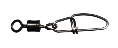 Karabin z vrtljivko casted Rolling Swivel with Insurance Snap Black Nickel #4 (CAS 3080)