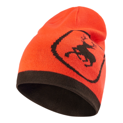 Lovska pletena kapa Deerhunter 6748 Cumberland Knitted Beanie - reversible | 669 Orange
