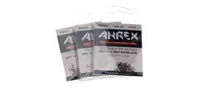 Muharski trnki AHREX hooks FW507 – Dry Fly Mini – Barbless | #18