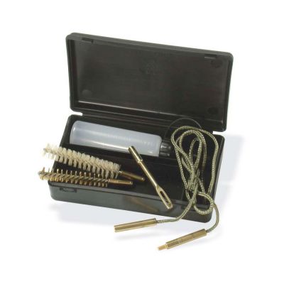Set krtačk za čiščenje puške v škatlici Pull-through cleaning kit with 2 brushes – empty oil can – loop cleaner | 22 LR