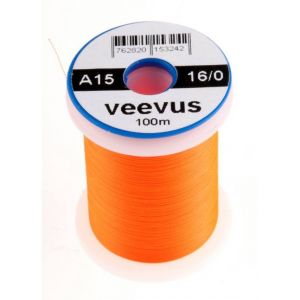 Nit za vezavo muh Veevus thread 16/0 100m | A15 FLUORESCENT ORANGE