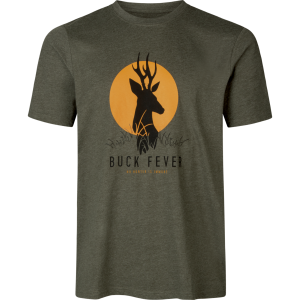 Lovska t-shirt majica SEELAND Buck Fever T-shirt (Pine green melange)