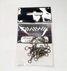 Vrtljivke za ribolov DAIWA Barrel Swivel TB Serie 3 | #6 (10 kos)