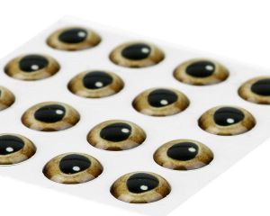 3D oči za potezanke SYBAI 3D Epoxy Eyes, Real Gold , 7.5 mm