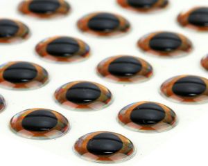 3D oči za potezanke SYBAI Ultra 3D Epoxy Eyes, Basic Honey, 8 mm