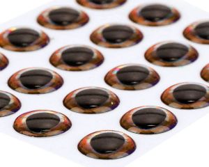3D oči za potezanke SYBAI Ultra 3D Epoxy Eyes, Copper Edge, 8 mm