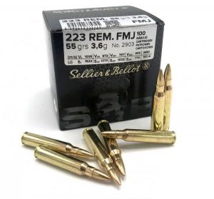 Naboji | strelivo Sellier-Bellot .223 Rem. FMJ, 3,6g (100 kos)