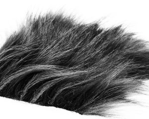 Material za vezavo SYBAI Craft Fur Medium, Black-White Melange , 100x140 mm
