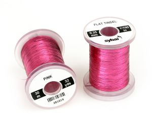 Material za vezavo SYBAI Flat Tinsel, 0.25 mm, Pink