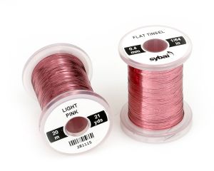 Material za vezavo SYBAI Flat Tinsel, 0.4 mm, Light Pink