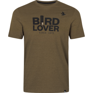 Lovska t-shirt majica SEELAND Bird Lover T-shirt (Dark Olive Melange)
