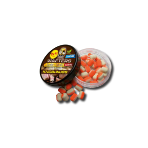 Peleti za feeder ribolov BEHR Zweifarbige WAFTERS 8x12 mm | Knobi-Nuss