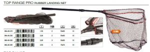 Ribiška podmetalka TRABUCCO TOP RANGE PRO RUBBER LANDING NET 1.5M 50X50CM