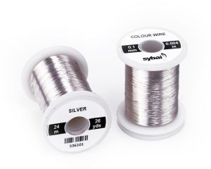 Žica za povijanje muh SYBAI Colour Wire, 0.1 mm, Silver