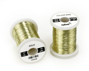 Žica za povijanje muh SYBAI Colour Wire, 0.2 mm, Gold