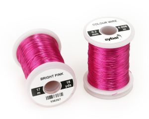 Žica za povijanje muh SYBAI Colour Wire, 0.2 mm, Bright Pink