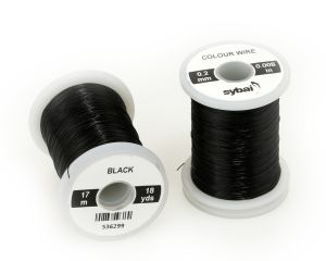 Žica za povijanje muh SYBAI Colour Wire, 0.2 mm, Black
