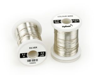 Žica za povijanje muh SYBAI Colour Wire, 0.31 mm, Silver
