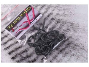 Material za črve - worm muhe HENDS SQUIRMY WORMS - BLACK 
