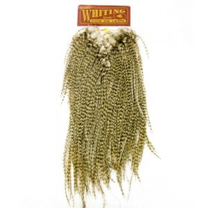 Sedlo - material za vezavo Whiting Coq de Leon Saddle (Quality silver) | grizzly pardo