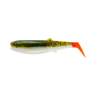 Silikonska vaba SAVAGE GEAR CANNIBAL SHAD 12.5CM 20G OLIVE HOT ORANGE (77114)