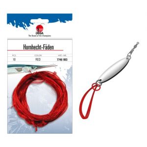 Preja - volna za igle JENZI Hornhecht-Fäden | rdeča