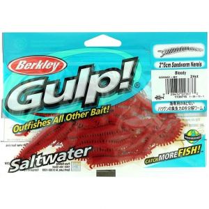Črvi za morski ribolov Berkley Gulp!® Saltwater Sandworm - bloody 5 cm (1130715)