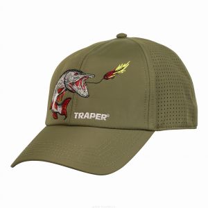 Muharska kapa TRAPER ACTIVE CAP - PIKE OLIVE (95043)