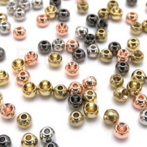 Kovinske perle za vezavo muh WAPSI CYCLOPS BEADS 5/64 gold EYC0250 | 2.0 mm 24 kos