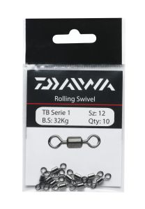 Vrtljivke za ribolov DAIWA Rolling Swivel TB Serie 1 | #8 (10 kos)