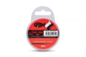 Shockleader vrvica za raketo Spomb Tapered Braided Leader - Red (DBL006)