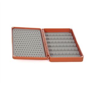Škatla za muhe z silikonsko peno Tacky Double Haul Fly Box | Burnt Orange