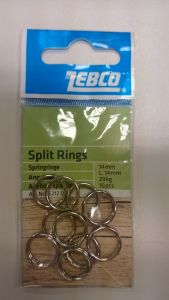 Obroček | split rinke ZEBCO Split Rings 14mm | 6212 014