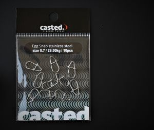 Karabini za vabo casted Egg Snap stainless steel 10 kos SS (CAS 2057)