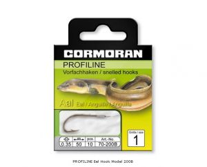 Navezani trnki Cormoran PROFILINE Eel Hooks Hook to Nylon - Model 200B | velikost 7