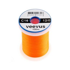 Nit za vezavo muh Veevus thread 12/0 100m | C16 FLUORESCENT ORANGE