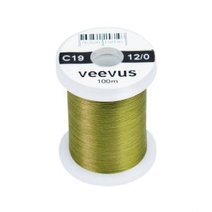 Nit za vezavo muh Veevus thread 12/0 100m | C19 LIGHT OLIVE