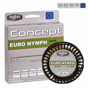 Muharska vrvica - žnora za euronymphing TRAPER Fly line concept euro nymph (olive)