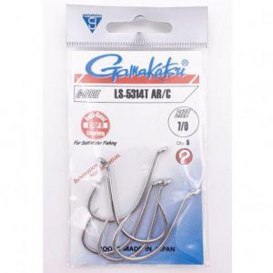 Trnki za ribolov Gamakatsu SALT LS-5314N AR/C hooks nickel #7/0 (5 kos)