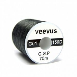 Nit za vezavo muh Veevus G.S.P Thread 75m | GSP 150D Black G01