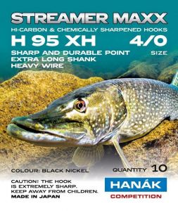Muharski trnki za potezanke HANAK STREAMER MAXX H 95 XH | #4/0 10 kos