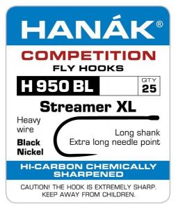 Muharski trnki HANAK COMPETITION H 950 BL Streamer XL (25 kos)