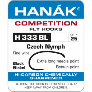 Muharski trnki HANAK COMPETITION H 333 BL Czech Nymph (25 kos)