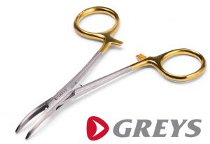 Klešče | pean za odpenjanje rib GREYS Curved Forceps - 5.5