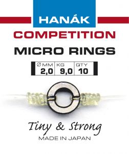 Rinke za predvez HANAK competition MICRO RINGS 2,0 mm | 10 kos