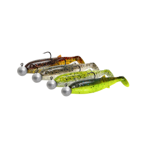 Silikonske vabe Savage Gear CANNIBAL SHAD 12.5CM 20G+12.5G #5/0 CLEARWATER MIX 4+4PCS (77186)