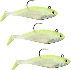 Silikonska vaba STORM WildEye Swim Shad 15cm/62gr | WSS06SHCS Shiner Chartreuse Silver (3 kos)